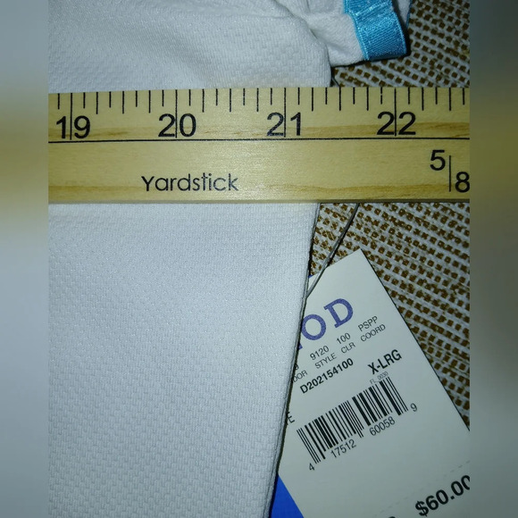 Izod performance cool fx white short sleeve shirt women's XL golf tennis - Picture 8 of 9